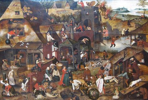 Pieter Bruegel's Proverbs Bruegel The Elder, Pieter Bruegel The Elder, Fleet Foxes, Pieter Bruegel, Google Art Project, Hieronymus Bosch, Wooden Jigsaw Puzzles, Paul Gauguin, Wooden Jigsaw