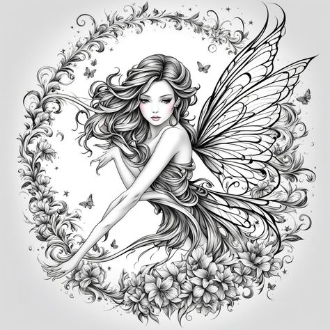 Enchanting Fairy Shoulder Tattoo A joyful fairy with curly hair and butterfly wings, surrounded by stars and blooming flowers on the shoulder. 🌟🧚 #FairyTattoo #ShoulderInk #FloralDesign #TattooInspiration #tattooinspirationworld #tattooartist #tattoodesign #tattooart #tattooideas #ink #inktattoo #handmade #custom #artoftheday #artofthebody #creative #instaart #instagood #picoftheday #instadailypost #stunning #beautiful #femininetattoo #inspiration #inspirational #motivational #mindfuln... Fairy Tattoo Designs, Fairy Tattoo, Feminine Tattoos, Fairy Angel, Forest Fairy, Fairy Art, Blooming Flowers, Shoulder Tattoo, Butterfly Wings