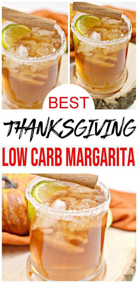 Check out this Thanksgiving margarita. BEST margarita for Thanksgiving cocktails. Easy low carb margarita w/ tequila. Great alcohol drink recipe for yummy Fall cocktails. Simple homemade alcoholic drink recipe w/ apple cider & tequila liquor. Great Fall drinks for parties or happy hour. Put this margarita on your Thanksgiving table. On the rocks margarita that is keto friendly. Skinny margarita for best Thanksgiving cocktail. For more keto low carb #alcohol recipes see KimspiredDIY #margarita Thanksgiving Margarita, Keto Margarita, Fall Drinks Alcohol, Cider Margarita, Low Carb Thanksgiving, Thanksgiving Recipes Drinks, Thanksgiving Cocktail Recipes, Easy Margarita Recipe, Cider Drinks