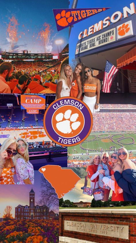 #clemson Future School, College Aesthetic, Dream College, Clemson University, Dream School, Clemson Tigers, Life Plan, College Life, Your Aesthetic