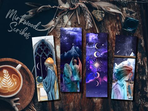 Acotar Night Court, Feyre Archeron, Feyre And Rhysand, Printable Bookmarks, Night Court, Watercolor Bookmarks, Bookmarks Printable, Gifts For Readers, Fall Favorites