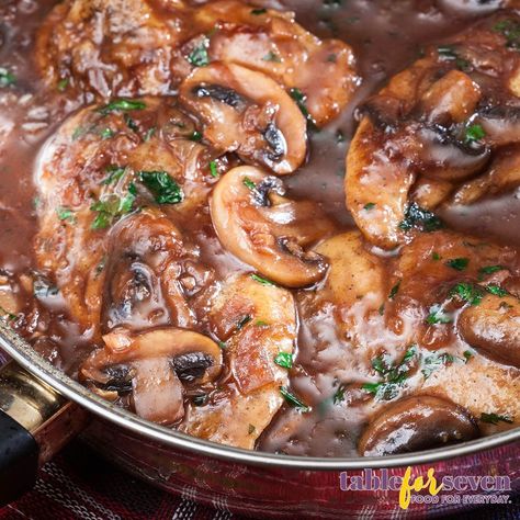 Bourbon Steak Recipe, Best Chicken Marsala, Meat Sauce Recipe, Chicken Marsala Recipe, Marsala Recipe, Meat Sauce Recipes, Marsala Chicken Recipes, Marsala Wine, Sweet N Sour Chicken