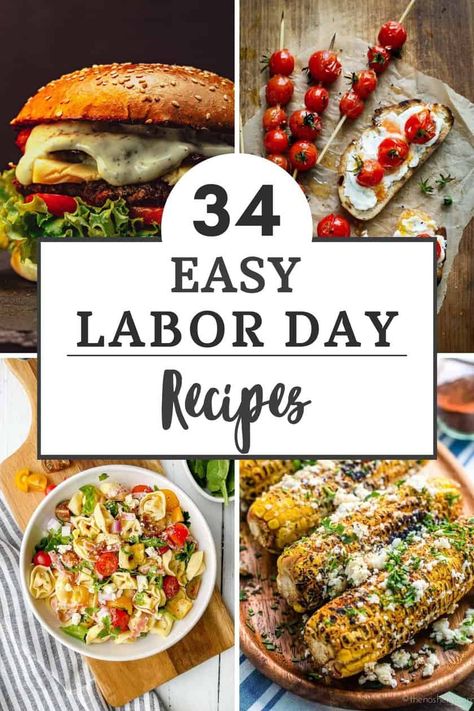 Labor Day Menu Ideas Easy, Labor Day Potluck Ideas, Labor Day Food Ideas For A Crowd, Healthy Labor Day Recipes, Labor Day Cookout Food, Labor Day Recipes Ideas, Easy Labor Day Recipes, Labor Day Weekend Food, Labor Day 2023