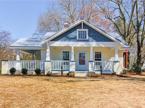 Remodeled Bungalow, Old Bungalow, Renovated Bungalow, Chair Rails, Historic Homes For Sale, Winston Salem North Carolina, Side Deck, House Property, Craftsman Style Homes