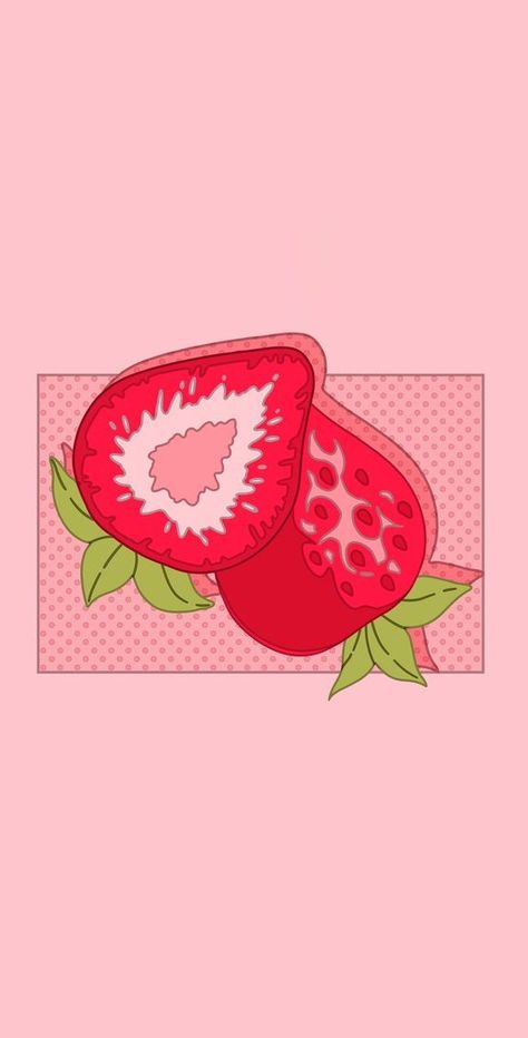 Strawberry Lockscreen, Wallpers Pink, Iphone Wallpaper Kawaii, Cute Desktop Wallpaper, Iphone Wallpaper Pattern, Soft Wallpaper, Cute Simple Wallpapers, Backgrounds Phone Wallpapers, Cute Patterns Wallpaper