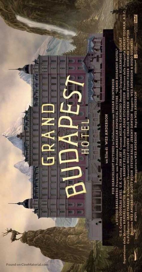 Desk Posters, Wes Anderson Movies Posters, Grand Budapest Hotel Poster, Long Widget, Hotel Budapest, Italian Movie Posters, The Grand Budapest Hotel, Wes Anderson Movies, Film Pictures