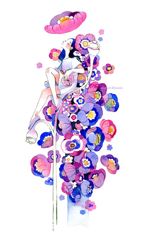 Magical Girl Aesthetic, Arte Do Kawaii, 인물 드로잉, 판타지 �아트, Watercolor Drawing, Watercolor And Ink, Pretty Art, Drawing Inspiration, Amazing Art