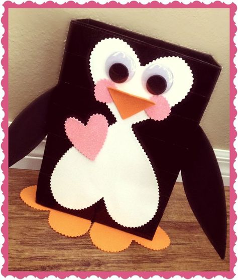 Penguin Valentines Day Boxes, Hippo Valentines Boxes, Panda Valentines Boxes, Corgi Valentines Day Boxes, Valentine’s Day Box Unicorn, Kids Birthday Treats, Valentines Day Bags, Preschool Valentine Crafts, Kids Valentine Boxes