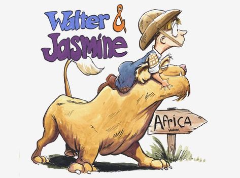 Second Hand Lions, Jasmine Cartoon, Secondhand Lions, Emmanuelle Vaugier, Berkeley Breathed, Watercolor Blog, Cartoon Strip, Kids' Movies, Comic Relief