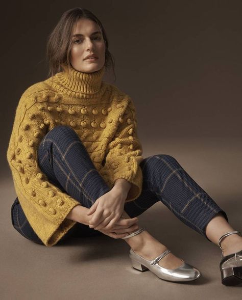 Love Pullover Outfit, Winter Stil, Yellow Sweater, Bohemian Fashion, Fashion 2018, Fall Fashion Trends, العناية بالشعر, Moda Casual, Look Fashion