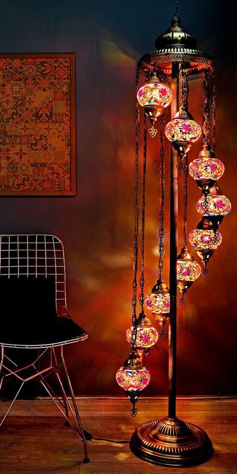 Color Floor Lamp, Globe Floor Lamp, Turkish Lamp, Eksterior Modern, Turkish Mosaic Lamp, Turkish Lamps, Mosaic Lamp, Moroccan Lamp, Hiasan Bilik