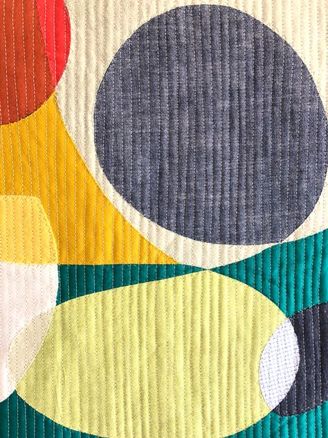 Warp And Weft Fabric, Farmhouse Cushions, Doodle Quilt, Minimal Quilt, Quilting By Hand, Modern Quilting Designs, Charm Pack Quilts, Heather Ross, Abstract Quilt