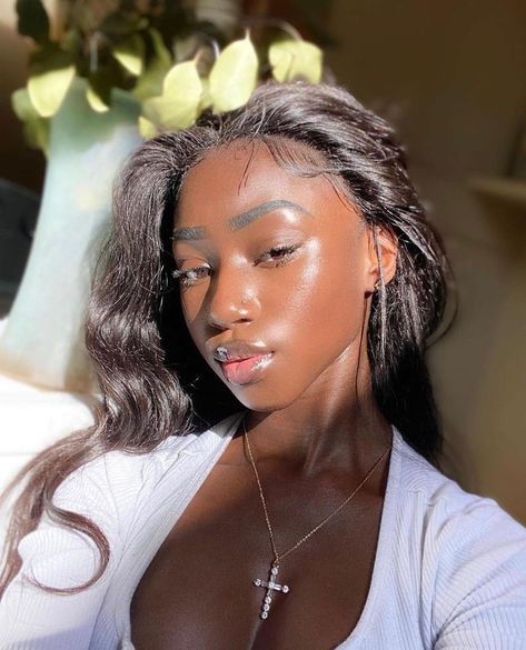 14x Maddy, Dark Skin Beauty, Wigs Human Hair, Dark Skin Women, African Beauty, Brown Skin, Black Is Beautiful, Beautiful Black Women, Beauty Skin