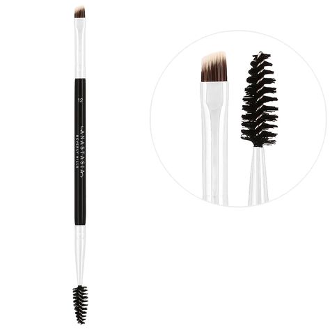 Brush #12 - Anastasia Beverly Hills | Sephora Benefit Cosmetics Brow, Sephora Brushes, Anastasia Beverly Hills Brow, Threading Eyebrows, Anastasia Brow, Brow Powder, Brow Brush, Anastasia Beverly Hills Makeup, Angled Brush