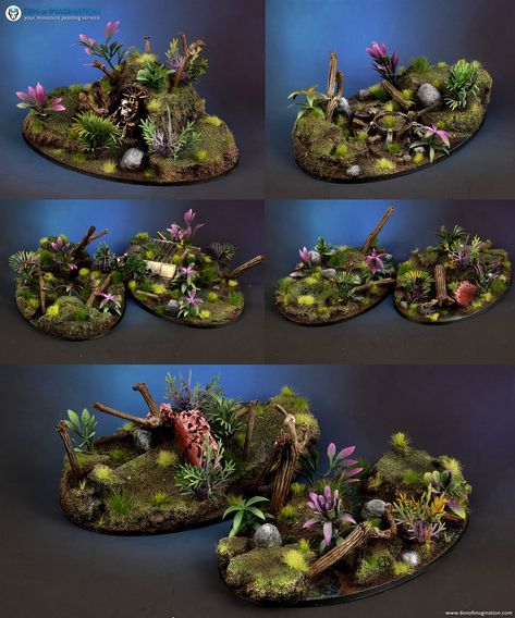 Jungle Bases - Imperial Knight Size Warhammer Jungle Bases, Feywild Monsters, Miniature Bases, Imperial Knight, Game Workshop, Painting Services, Www Pinterest Com, Miniature Painting, Warhammer 40k