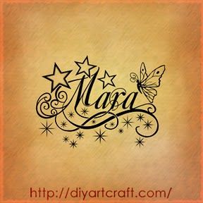 Name tatoo Name Tattoos With Stars, Name Flower Tattoo, Tattoo Names, Butterfly Name Tattoo, Grace Tattoos, Name Tattoos For Moms, Butterfly Wrist Tattoo, Father Tattoos, Tattoos To Cover Scars