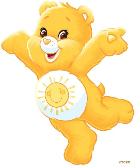 Care Bears Care Bear Cartoon, Yellow Care Bear, Ashley Rivera, Sunshine Bear, Rugrats Cartoon, Care Bears Birthday Party, Care Bears Vintage, Care Bear Party, Care Bear Birthday