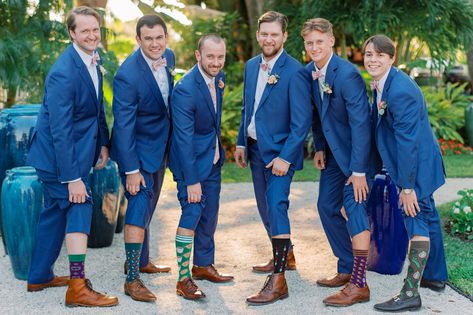 A great gift idea (and photo op) are fun socks for guys! So many men like wearing crazy dress socks, why not show them off for a fun and more personalized take on groomsmen photos?! Those vegetable socks are everything right now! Click here for more helpful ideas and information to help you with planning all of these little details. Timelines, organizational tips, choosing vendors, staying in budget... what "theme" you want to go with... choosing a color scheme... ALL OF THIS AND MORE included.. Groomsmen Pictures, Fluid Fashion, Wedding Group Photos, Crazy Dresses, Groomsmen Socks, Organizational Tips, Diy Wedding Planning, Gender Fluid Fashion, Groomsmen Photos