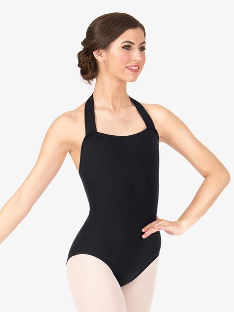 Dance Clothes Practice, Salsa Dancing Outfit, Halter Leotard, Leotard Fashion, Womens Leotards, Dance Outfits Practice, Black Leotard, Jazz Shoes, Ballet Clothes