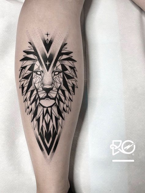 Tattoo Stockholm, Tato Maori, Lion Forearm Tattoos, Geometric Lion Tattoo, Lion Tattoo Sleeves, Geometric Sleeve Tattoo, Bauch Tattoos, Wolf Tattoo Sleeve, Geometric Lion