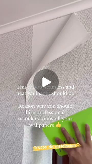 Wallpaper, Fluted panel in Ibadan on Instagram: "Wallpaper installation 👍" Fluted Panel, Fluted Wall, Wallpaper Installation, 2024 Wallpaper, How To Install Wallpaper, Instagram Wallpaper, Living Tips, Decor Project, House Painting