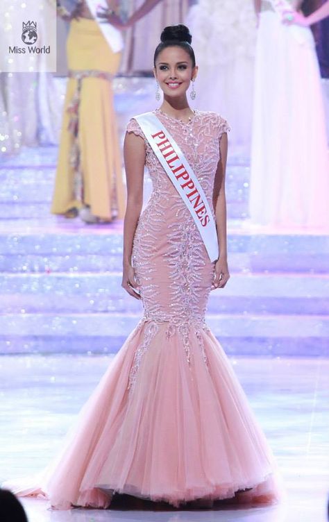 Miss World 2013 Evening Gown Miss World 2013, Megan Young, Filipiniana Dress, Best Gowns, Beauty Event, Miss America, Pageant Gowns, Miss World, Pageant Dress