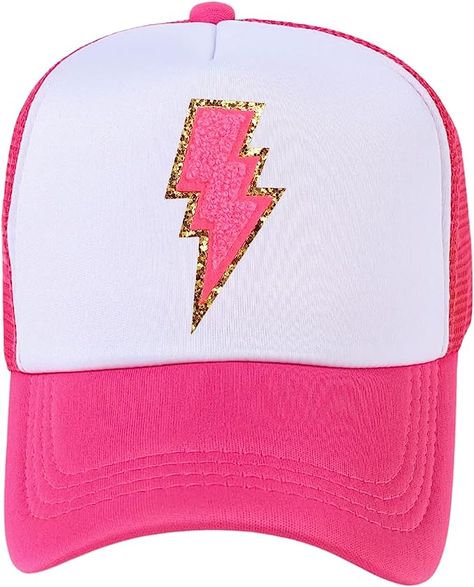 Lightning Bolt Hat Glitter Lightning Trucker Hats Women Cute Trendy Snapback Preppy Hat 80s Retro Foam Mesh Baseball Cap

Whether it's a bad hair day, a quick trip to the grocery store or for something fun with the kids. A statement hat with some sunglasses makes everything better. Preppy Caps, Preppy Hats, Preppy Hat, Statement Hat, Hats Women, 80s Retro, Lightning Bolt, Trucker Hats, Baseball Cap