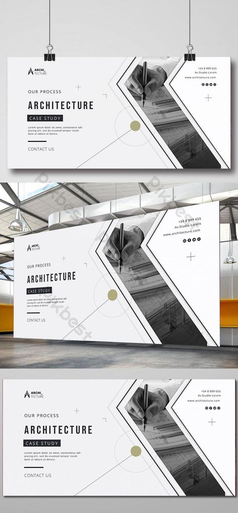 Architecture Case Study Banner Template | PSD Free Download - Pikbest Modern Banner Design Creative, Architect Banner Design, Interior Banner Design Layout, Architectural Banner Graphic Design, Architecture Poster Template, Architecture Banner Design Ideas, Architectural Banner Design, Poster Banner Design Ideas, Architectural Portfolio Ideas