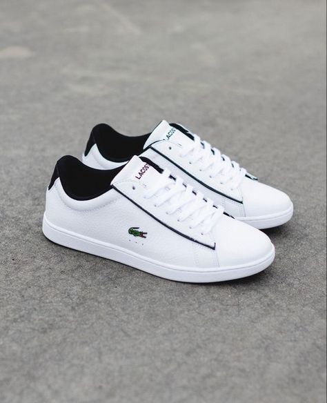 Kasut Pengantin, Luxury Sneakers Men, Men Essentials, White Shoes Outfit, Gents Shoes, Lacoste Sneakers, Lacoste Shoes, Sports Shoes Outfit, Adidas Shoes Mens