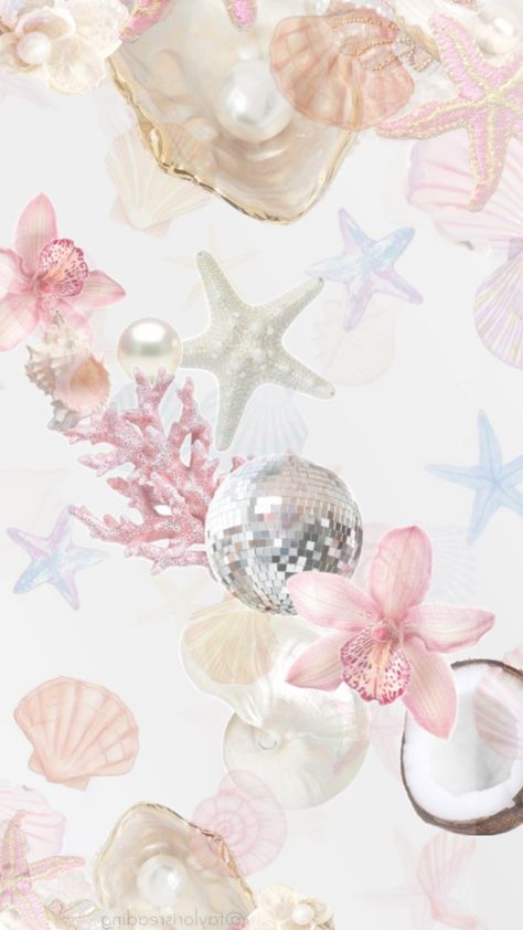 Seashell Wallpaper Aesthetic, Iphone Wallpaper Girly Lockscreen, Seashell Wallpaper, Ipad Essentials, Aesthetic Pastel, Aesthetic Pastel Wallpaper, Pastel Wallpaper, Sea And Ocean, Lock Screen