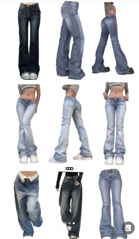 Flared Baggy Jeans, Baggy Flare Jeans Outfit, Flare Jeans Outfit Fall, Diy Flare Jeans, Baggy Flare Jeans, Pretty Pants, Street Style Outfits Casual, Y2k Baggy Jeans, Christmas Lists