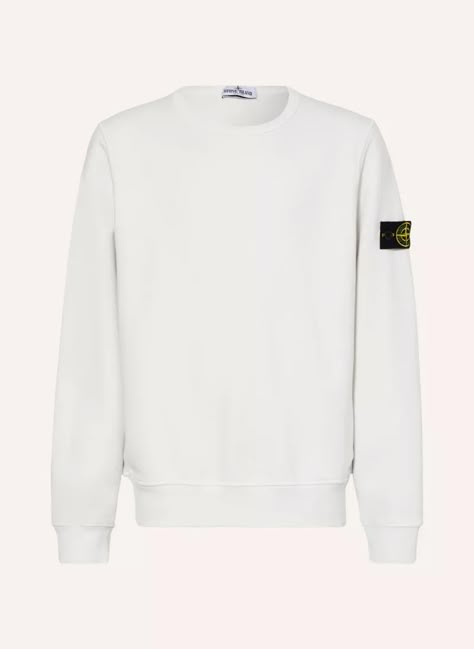 STONE ISLAND JUNIOR Sweatshirt in weiss Stone Island Sweatshirt, Stone Island Junior, Stone Island, Dream Wardrobe, French Terry, Sweater Hoodie, Pullover Hoodie, Cute Outfits, T Shirts