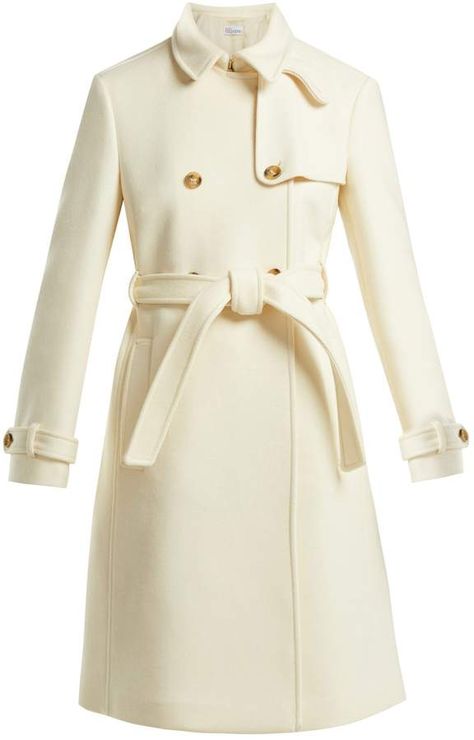 #affiliatead -- REDVALENTINO Double breasted belted wool coat -- #chic only #glamour always Belted Wool Coat, Winter Trench Coat, Wool Coat Women, 2000s Fashion Outfits, Wool Blend Coat, Coat Design, Jacket Design, Red Valentino, Winter Wardrobe