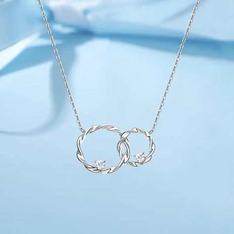 Twisted Double Ring Pendant Necklace Marquise Diamond Necklace Friendship https://luckeladybug.com/products/twisted-double-ring-pendant-necklace-marquise-diamond-necklace-friendship LuckeLadybug #Hot Marquise Diamond Necklace, Necklace Friendship, Ring Pendant, Double Ring, Ring Pendant Necklace, Marquise Diamond, Diamond Necklace, Pendant Necklace, Ring