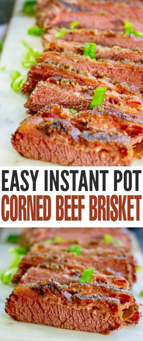 This easy yet flavourful and tender corned beef brisket is made conveniently in the Instant Pot in no time! Pressure Cooker Brisket, Instant Pot Corned Beef, Instant Pot Ground Beef, Beef Brisket Recipe, Mustard Powder, Beef Brisket Recipes, Brisket Recipe, Corn Beef, Corned Beef Brisket