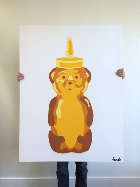 Art Mini Toile, Art Mignon, Posca Art, Cute Canvas Paintings, Honey Bear, Canvas Painting Designs, Small Canvas Art, Arte Inspo, Diy Canvas Art Painting