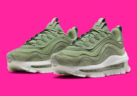 Nike Air Max 97 Futura Release Date | SneakerNews.com Silver Trainers, Sean Wotherspoon, Air Max Women, Nike Shox, Air Jordan 3, Shoes Running, Mens Lifestyle, Trainer Sneakers, Triple Black