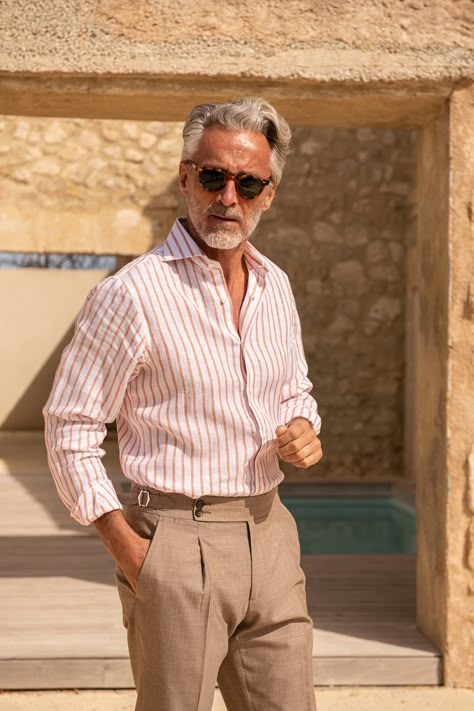 Italian Summer Outfits Men, Italian Style Men, Italian Men Style, Office Old Money, Pini Parma, Italian Mens Fashion, Italian Summer Outfits, Chique Outfit, Old Money Fashion