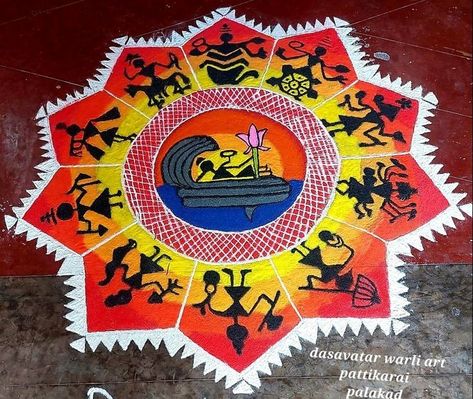 Diwali Rangoli Competition Creative, Rangoli Ideas For School Competition, Rangoli For School Competition Diwali, Warli Rangoli Designs, Portrait Rangoli Designs, Easy Rangoli For Diwali Festivals, Rangoli For School Competition, Kolam For Competition, Rangoli Design Easy Simple