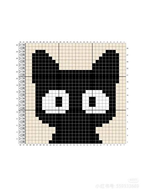 Cat Crochet Square Pattern, Tapestry Cat Pattern, Cat Crochet Pattern Free Granny Squares, Crochet Bag Pixel Pattern, Grid Pattern For Crochet, Crochet Cat Pixel Pattern, Crochet Cat Square, Cat Tapestry Crochet Pattern, Tapestry Crochet Graphs