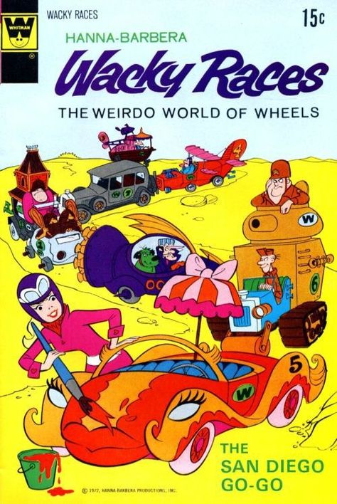 Penelope Pitstop, Saturday Cartoon, Hannah Barbera, Wacky Races, Hanna Barbera Cartoons, Cartoon Crazy, Cartoon Books, Classic Cartoon Characters, Gold Key