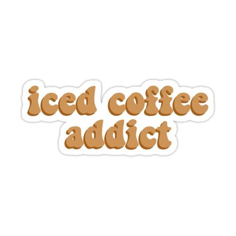 Cafe Stickers, Iced Coffee Sticker, Coffee Names, Coffee Obsession, Macbook Stickers, Coffee Theme, Emoji Stickers, Coffee Stickers, Instagram Wallpaper