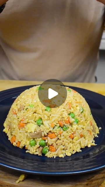 Rice Recipe Videos, Fried Rice Video, Fried Rice Recipe Video, Easy Chicken Fried Rice, Pork Fried Rice Recipe, Mushroom Fried Rice, Rice Video, Chicken Fried Rice Easy, Pork Fried Rice