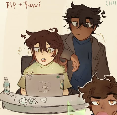 Gggtm Series Fanart, Pip Agggtm Fanart, Pip X Ravi Fanart, Ravi X Pip Fanart, Pippa Fitz Amobi And Ravi Singh, Pip Fitz Amobi Fanart, Pippa And Ravi Fan Art, Aggtm Fanart, Pipravi Fanart