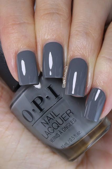 New Nail Colors, Opi Nail Colors, Pedicure Colors, Fun Nail Colors, Gray Nails, Great Nails, Colorful Nail Designs, Fall Nail Colors, Manicure E Pedicure