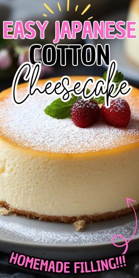 If you’ve been dreaming of a cheesecake that’s as light as a cloud and as delicious as it is fluffy, you’re in for a treat. This Easy Japanese Cotton Cheesecake… Japanese Cotton Cheesecake Recipe, Japanese Fluffy Cheesecake, Fluffy Cheesecake Recipe, Fluffy Japanese Cheesecake, Japanese Cheesecake Recipe, Japanese Cotton Cheesecake, Sweet Deserts, Light Cheesecake, Fluffy Cheesecake