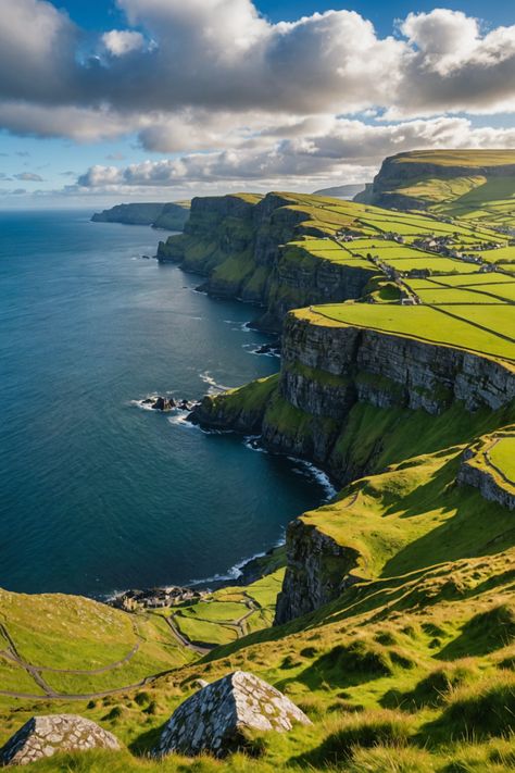 10 Must-Visit Places in Ireland for an Unforgettable Trip! Places In Ireland, Cliffs Of Moher Ireland, Galway City, Scenic Road Trip, Visit Places, Wild Atlantic Way, Ireland Homes, Scenic Roads, Cliffs Of Moher