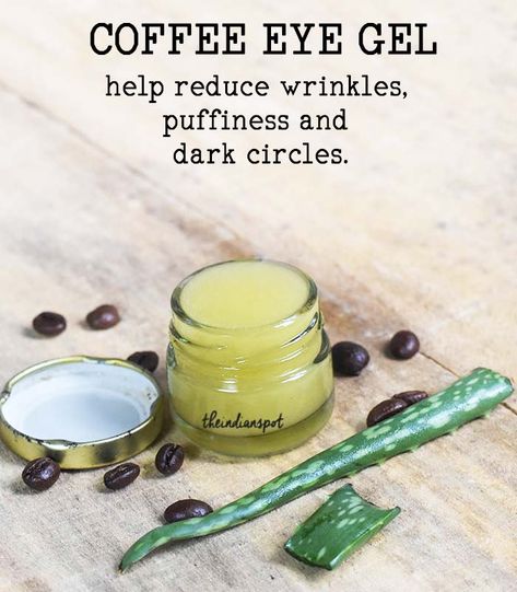 Mask For Dark Circles, Aloe Vera Gel Face, Coffee Night, Diy Eye Mask, Face Mask For Glowing Skin, Mask For Glowing Skin, Coffee Image, Eye Gel Pads, Mask Recipes