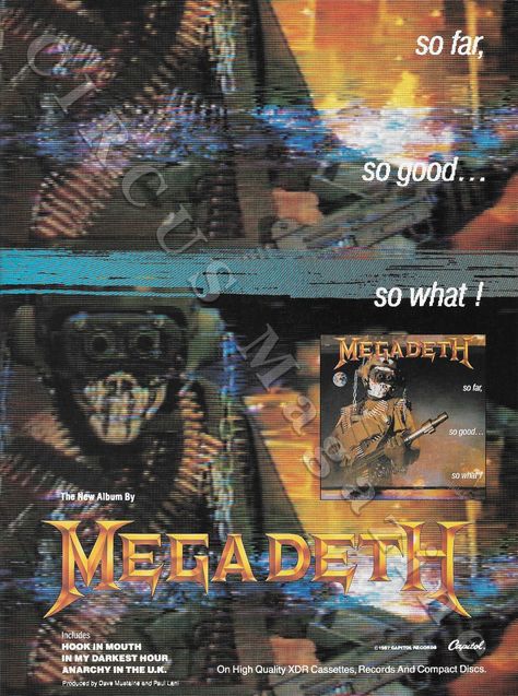 So Far So Good So What, Megadeth Albums, Vic Rattlehead, Band Covers, David Ellefson, Battle Vest, Artists Music, Rob Halford, 80s Metal