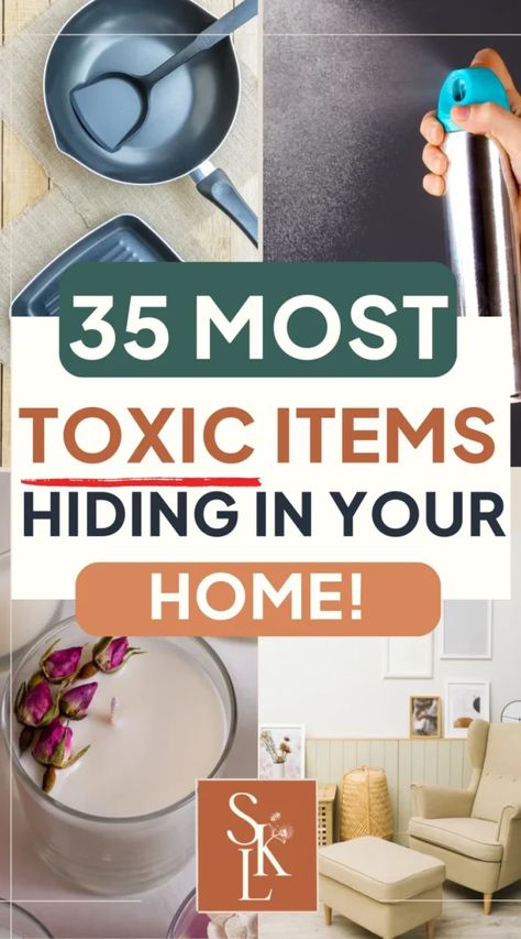 Beyond the most common items like air fresheners and non-toxic cookware, numerous under-the-radar products might be silently posing risks to your health. Toxic Free Products, Toxic Ingredients To Avoid, Non Toxic House, Toxic Cookware, Toxic Household, Non Toxic Products, Non Toxic Living, Non Toxic Cookware, Living On A Budget